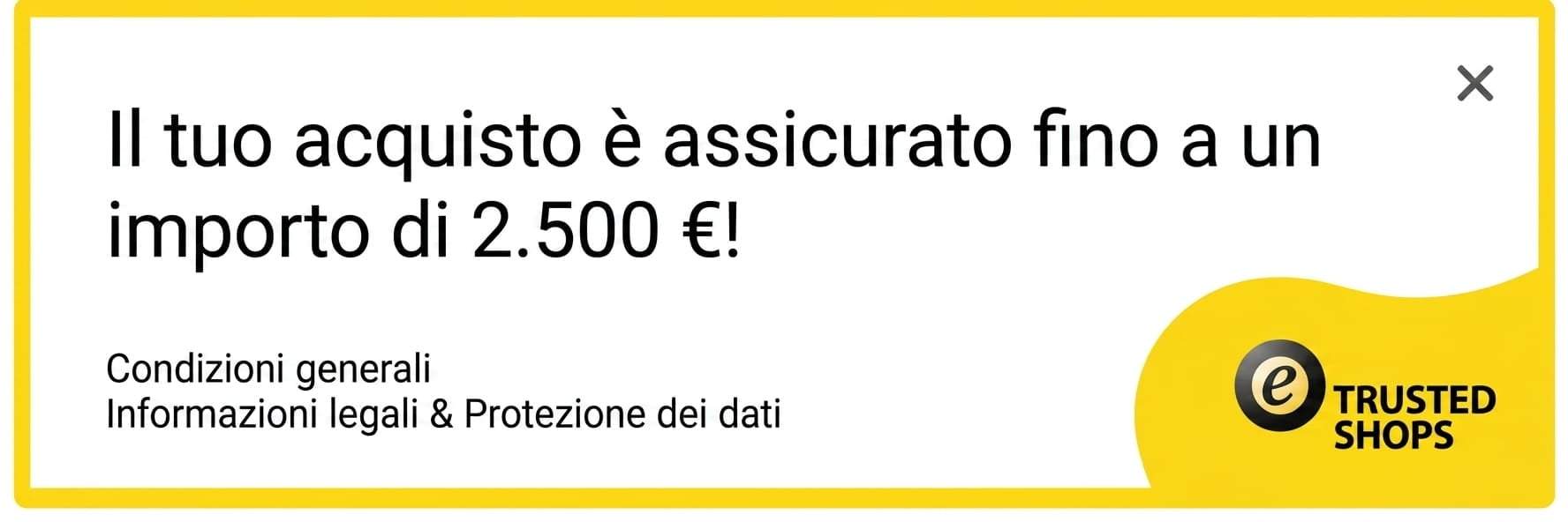 Acquisto Trusted Shops assicurato fino a 2.500 &euro;